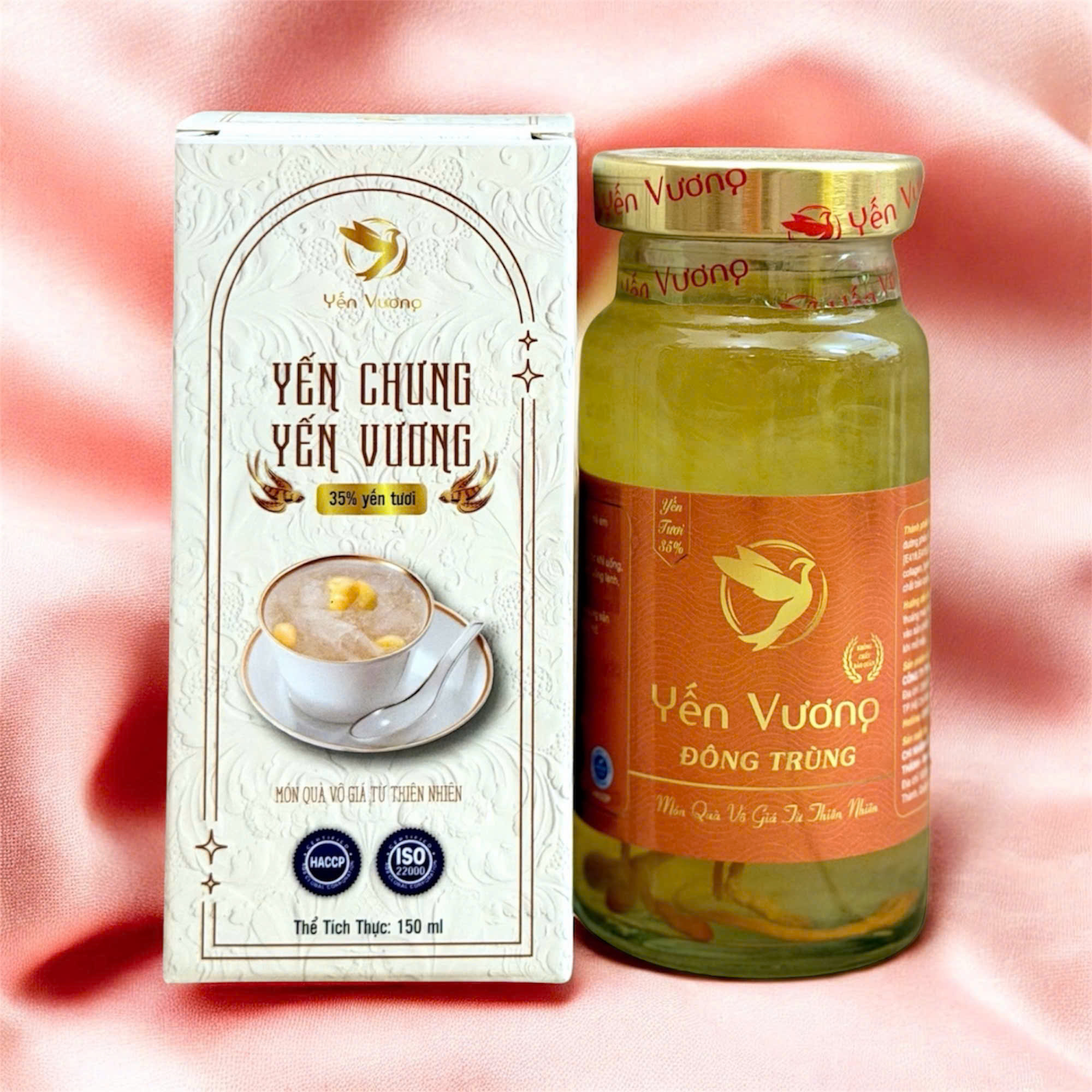 Hũ yến Vương 140ml có hộp Đông Trùng